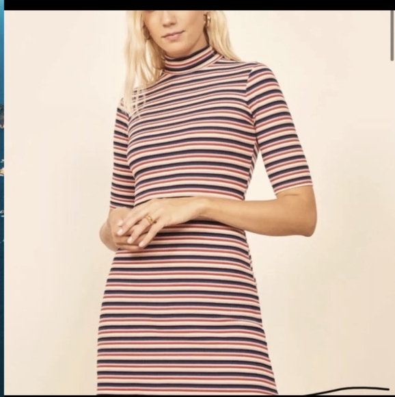 REFORMATION Mod Ribbed Dress - Picture 3 of 10